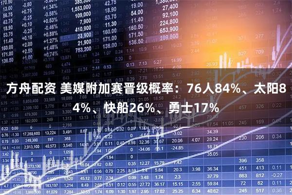 方舟配资 美媒附加赛晋级概率：76人84%、太阳84%、快船26%、勇士17%