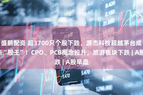 盛鹏配资 超3700只个股下跌，源杰科技超越茅台成A股新“股王”！CPO、PCB概念拉升，旅游板块下跌 | A股早盘