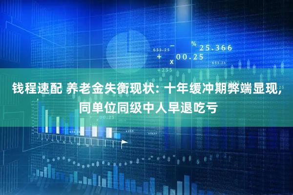 钱程速配 养老金失衡现状: 十年缓冲期弊端显现, 同单位同级中人早退吃亏