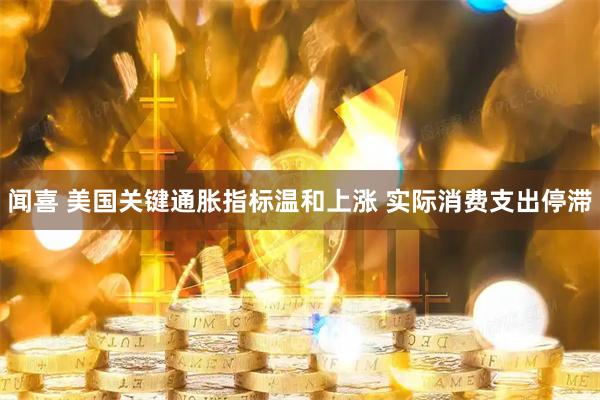 闻喜 美国关键通胀指标温和上涨 实际消费支出停滞